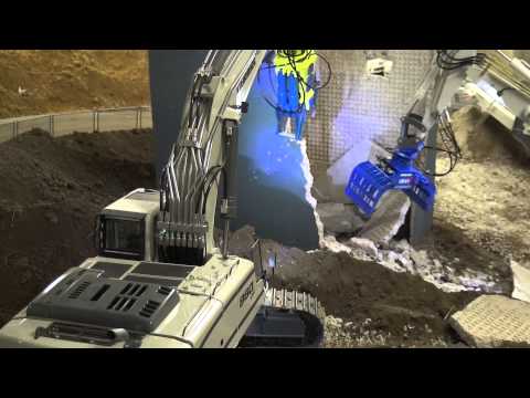 Liebherr 960 SME demolition of a power plant part 2