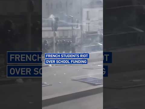 French students riot over school funding