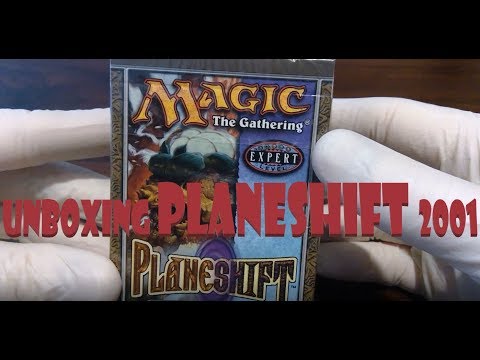Magic Vintage Unboxing 74: PLANESHIFT (2001) Theme Deck BARRAGE Magic the Gathering MtG