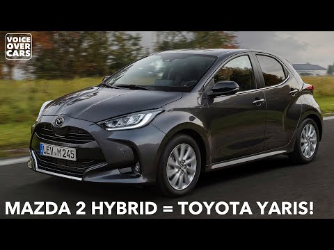 2022 Mazda 2 Hybrid Toyota Yaris Hybrid technische Daten Abmessungen Preis Leistung Voice over Cars