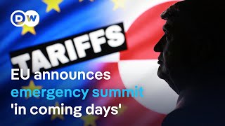 Greenland row: EU to hold emergency summit on Trump tariffs | DW News