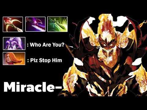 No Mercy Shadow Fiend Miracle- 7.23 Dota 2 Gameplay