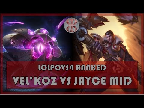 LoLPoV - Vel'Koz vs Jayce - Mid - Ranked Road to Challenger S4 - League of Legends