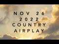 Billboard Top 60 Country Airplay Nov 26 2022