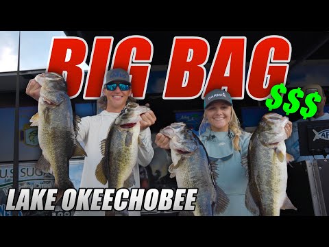 Our BIGGEST Tournament Bag EVER! - Florida Bass Nation High School Lake Okeechobee