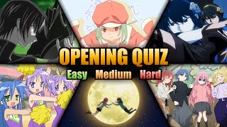 Anime Opening Quiz 🎶 | 90 Openings (Easy - Hard)