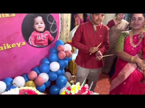 Kartikeya and Kartika birthday cake