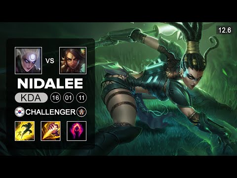 Nidalee vs Diana Jungle - KR Challenger - Season 12 Patch 12.6