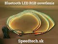 LED RGB podsvietenie vnútorné / vonkajšie - 12V Bluetooth 4x pásik - Video Youtube