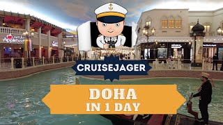 Doha - Qatar city tour in 1 day - Ashore from cruise terminal Doha - What to do in one day? 4K (HDR)