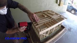 ⭐️Mini House Build Part 3 - Flat Roof Framing🔨👍@co-know-proconstructiontips