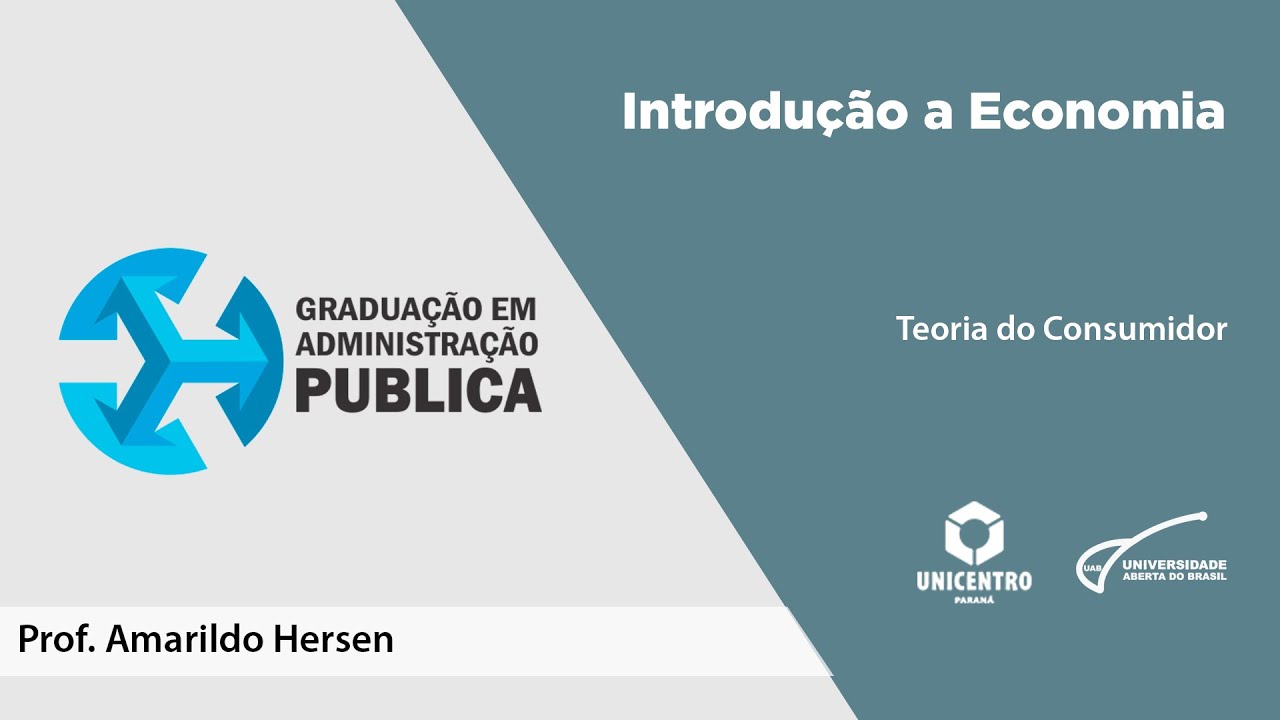 [BAP] Introdução a Economia - Teoria do Consumidor