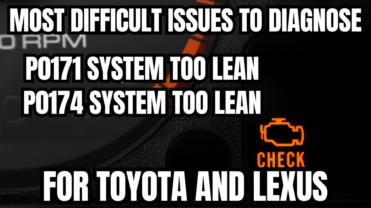 The Most Difficult Issues To Diagnose for Toyota and Lexus | P0171 Diagnosis Tips