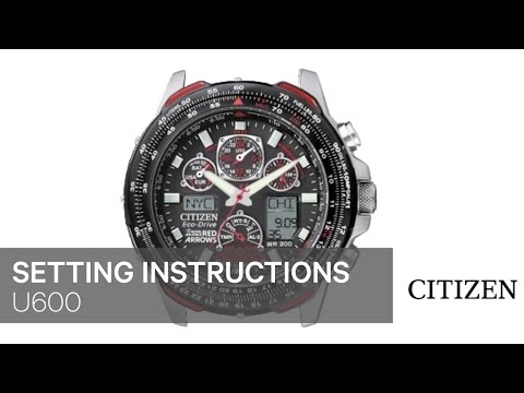 Citizen Watch Setting Instruction — U600