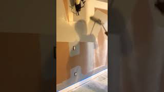 How to paint a wall fast