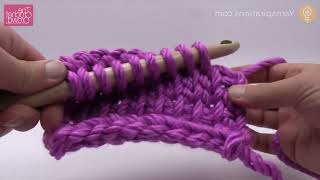 Left Hand: How To Tunisian Crochet: Knit Stitch | BEGINNER | The Crochet Crowd