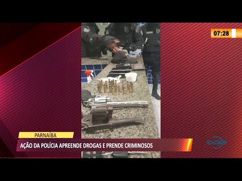 Polícia persegue e prende homens com armas de fogo e drogas em Parnaíba 29 07 2021