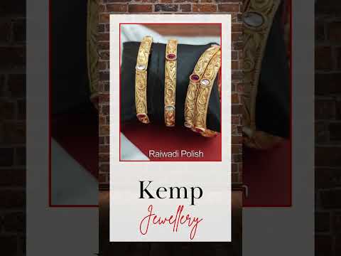 Rajwadi Polish Kemp Jewellery Party wear Bangle Set of 4