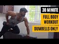 30 Min FULL BODY DUMBBELL WORKOUT at Home | BEGINNERS WORKOUT