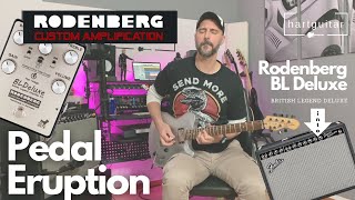 Video thumbnail for Rodenberg BL Deluxe British Legend Deluxe into Fender '65  Deluxe Reverb - Pedal Eruption by hartguitar
