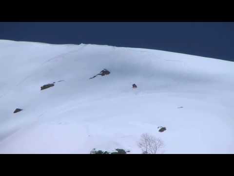 Skiers Caught in a Series of Wet Snow Avalanches