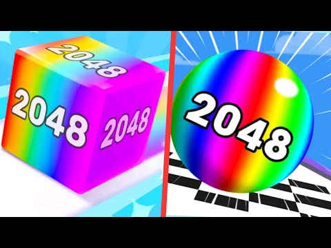 ✅Ball Run 2048 Gaming ki new video and 🆚 Chain Cube 2048 Game ki video and Racing video 😁😑👇😋