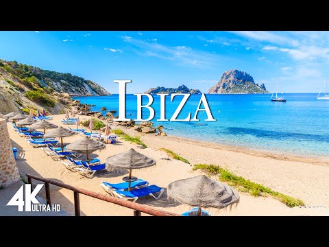 FLYING OVER IBIZA (4K UHD) - Relaxing Music Along With Beautiful Nature Videos - 4K Video Ultra HD
