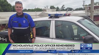 Nicholasville police officer honored on 10th anniversary of death