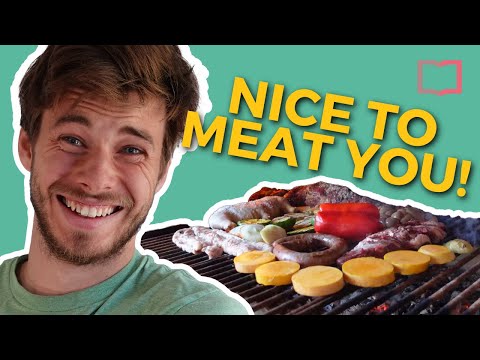 How to Make an Authentic Argentinian Asado (Explained in Simple Spanish with Captions!)