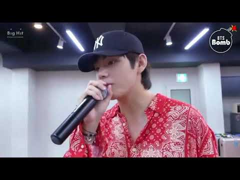 when jimin protects V : BTS Prom party unit stage behind