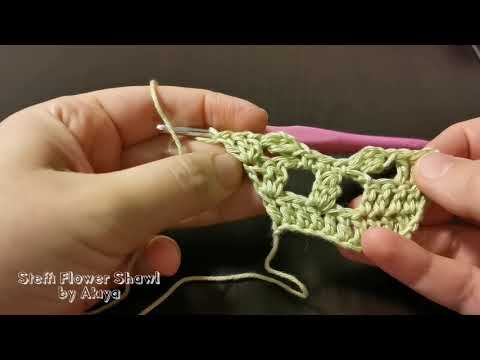 Steffi Flower Shawl (crochet pattern)