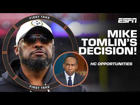Stephen A. AGREES that it was the RIGHT DECISION for Mike Tomlin to step down 👀 | First Take