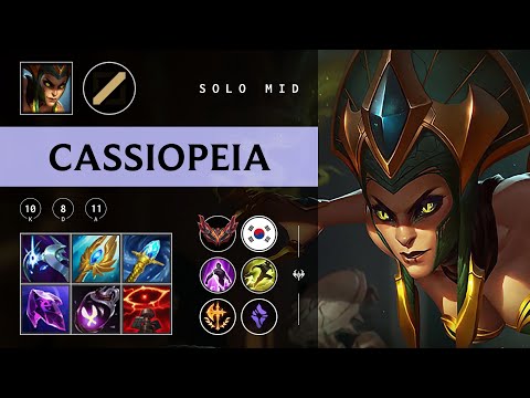 Cassiopeia Mid vs Taliyah - KR Grandmaster Patch 25.24