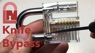 (296) Double Locking Padlock Knife Bypass Explained