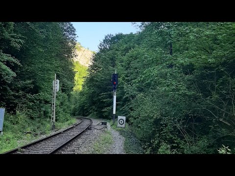 R 3645 Piatra Craiului - Oradea, automotor Siemens Desiro. Demarează din halta Peștera - 22.04.2023