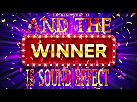 And The Winner Is Sound Effect