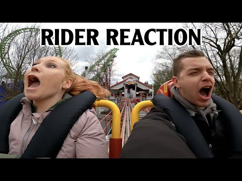 Riding Storm Runner at Hersheypark! Amazing Launch Coaster Rider Reaction