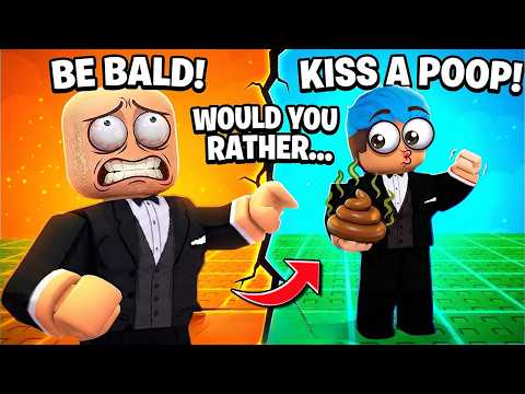 I WILL KISS MY POOP OR BE BALD | Roblox | Would Your Rather but it Actually Happens!