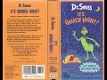 Dr Seuss It S Grinch Night 1992 VHS