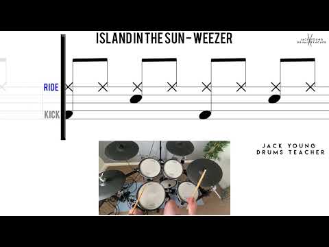 How to Play 🥁   Island In The Sun   Weezer