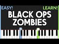 Call Of Duty Black Ops Zombies Theme EASY Piano Tutorial