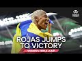 Rojas wins 4th triple jump world title on her 6th jump 🤯 | World Athletics Championships Budapest 23