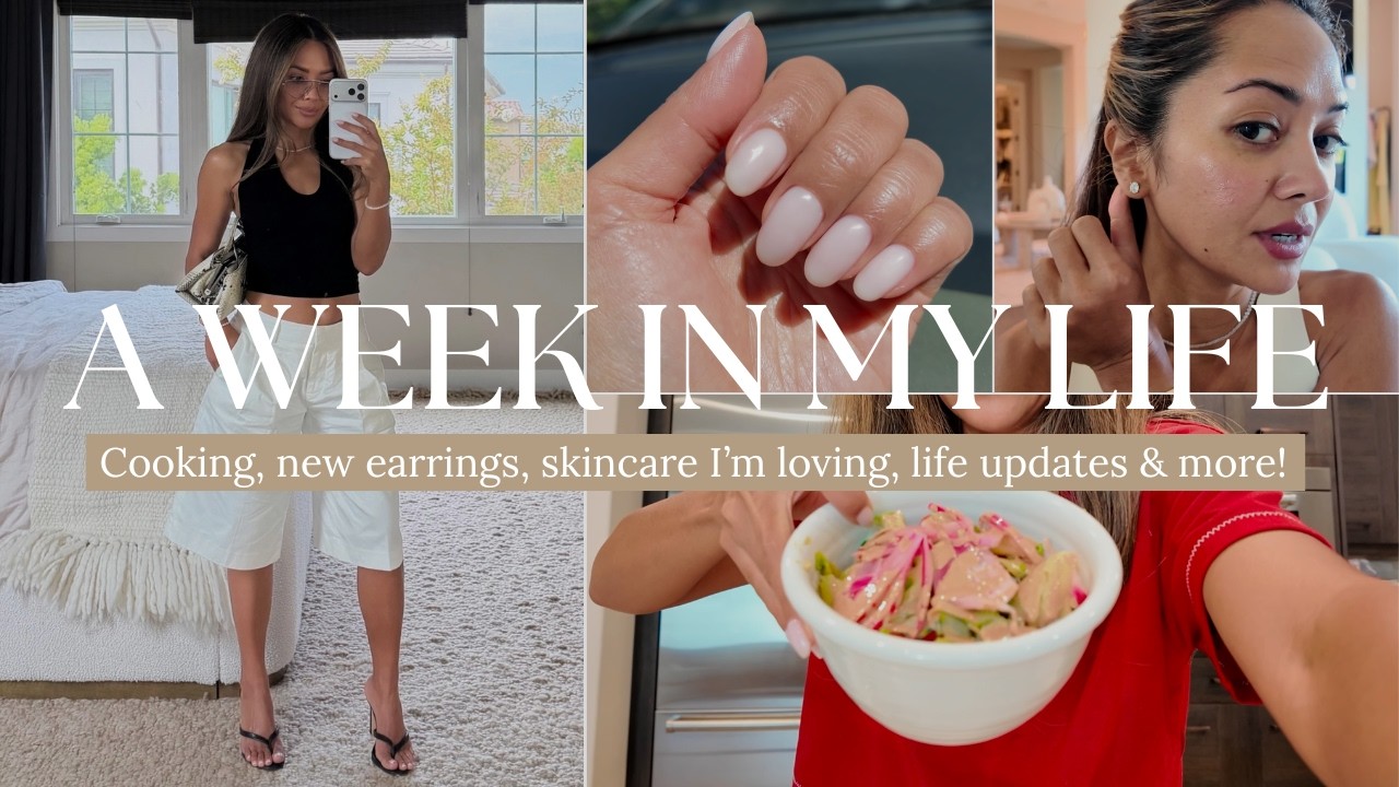 A Week in my Life | Cooking, new earrings, skincare I'm loving, life updates & more!
