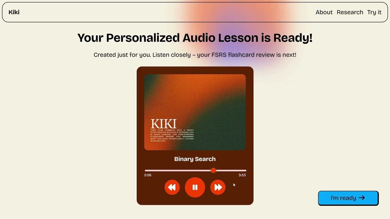Kiki application demo
