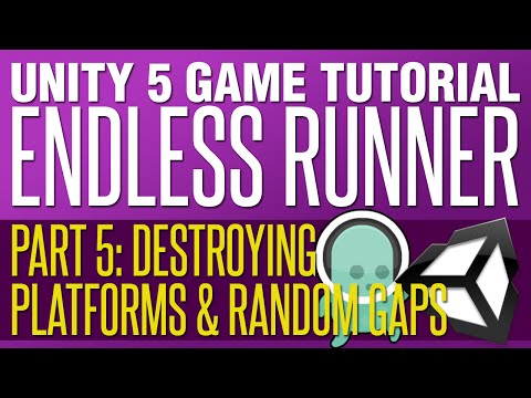 Unity Endless Runner Tutorial #5   Destroying Platforms and adding some random space