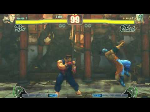 SF4 Casuals: Sabin (Ryu) vs Ohjay (Fuerte) 1/5