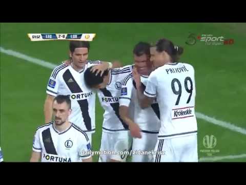 Nikolics Nemanja gólja a Lechia Gdansk ellen HD Lengyel Kupa