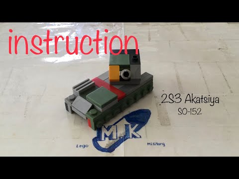 Mini lego 2S3 Akatsiya / SO-152 instruction