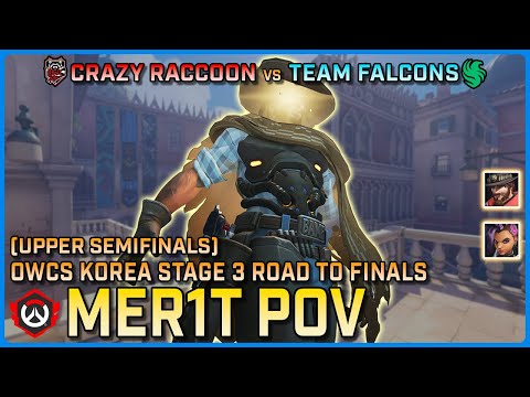[ Mer1t ] GENERATIONAL Hitscan | Crazy Raccoon vs Falcons | OWCS KOR Road to Finals Upper Semifinal