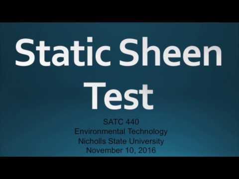 SATC 440 Lab 3 Static Sheen Test